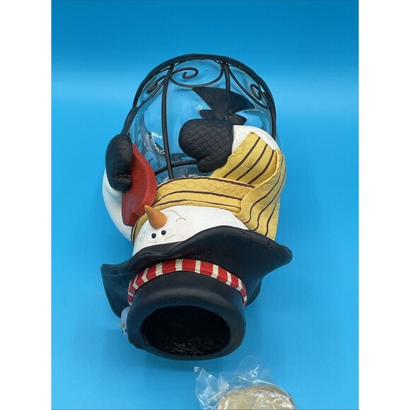 Snowman Tea Light Candle Holder,cover Christmas Decor 7” - Picture 10 of 10